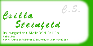 csilla steinfeld business card